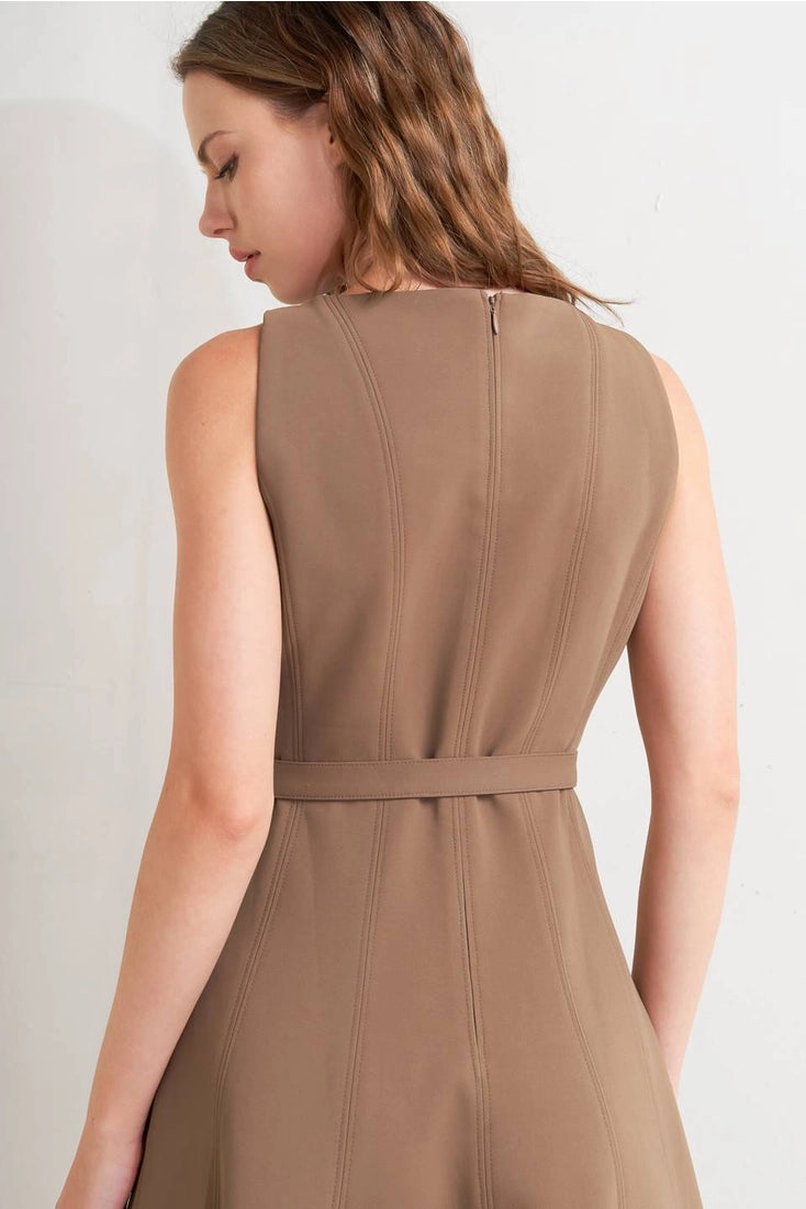 Brown Midi Dress