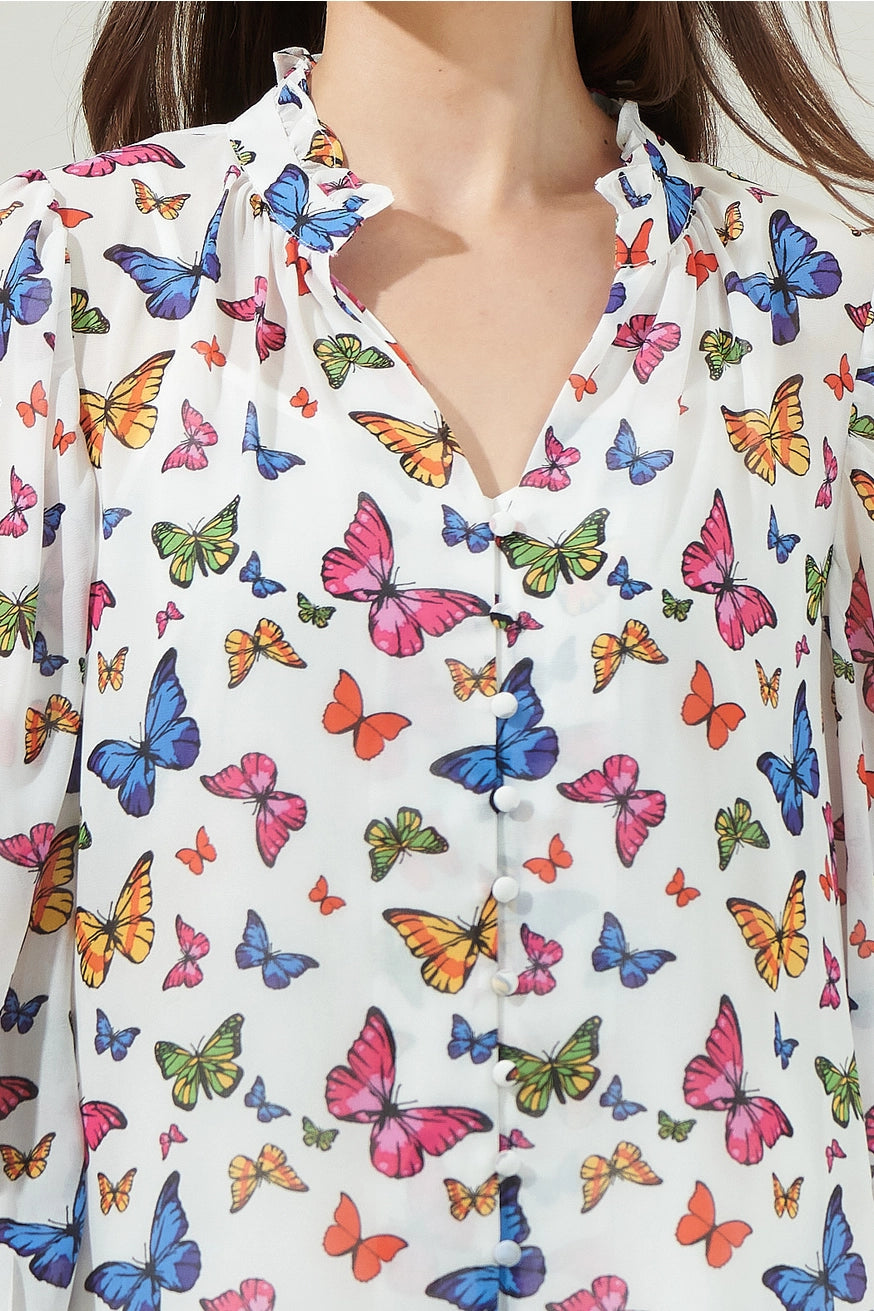 Butterfly Long Sleeve Blouse