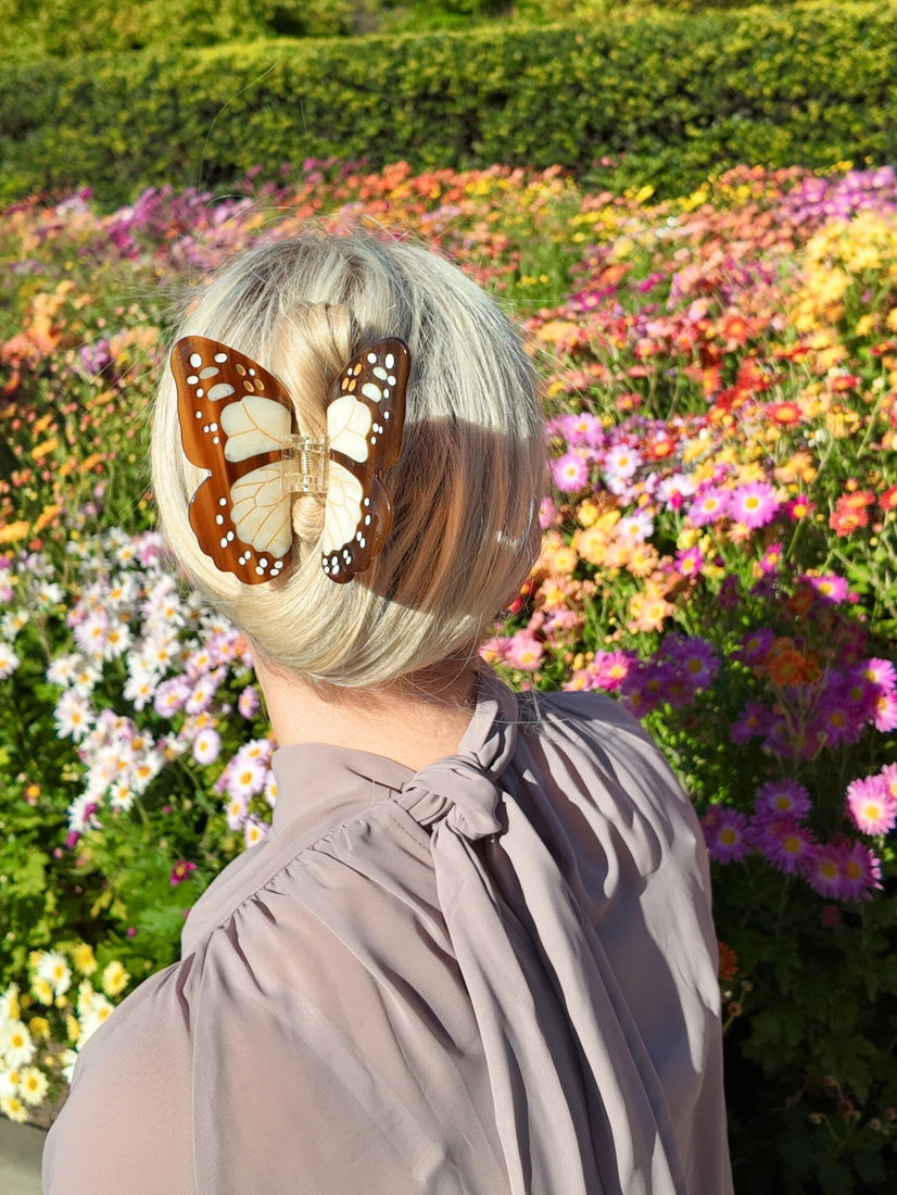 Boho Monarch Claw Hair Clip