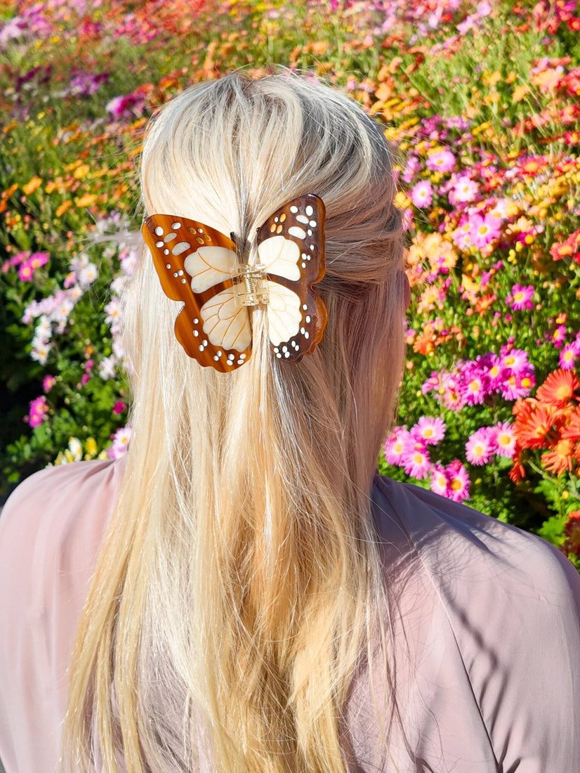 Boho Monarch Claw Hair Clip