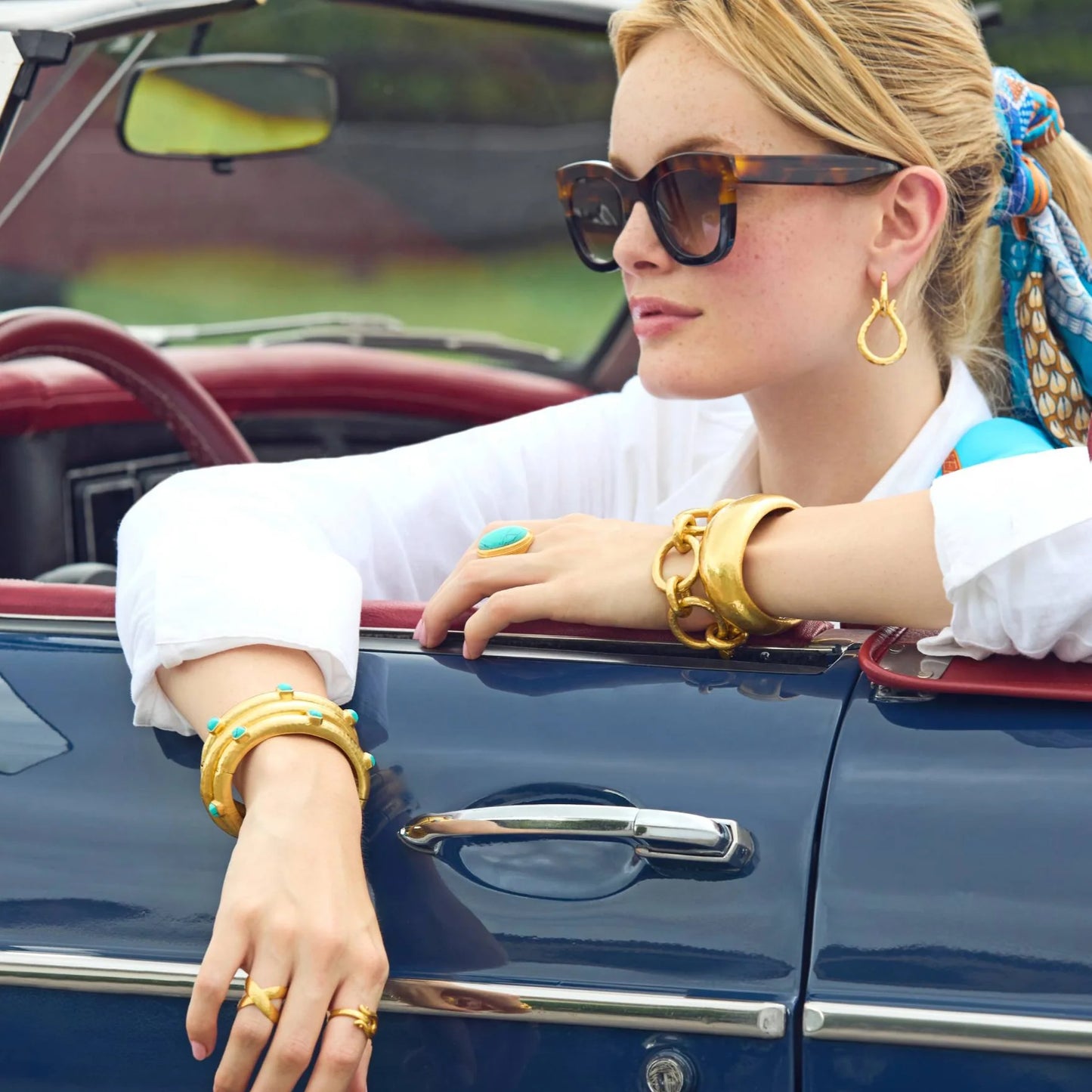 Julie Vos Catalina X Ring Gold
