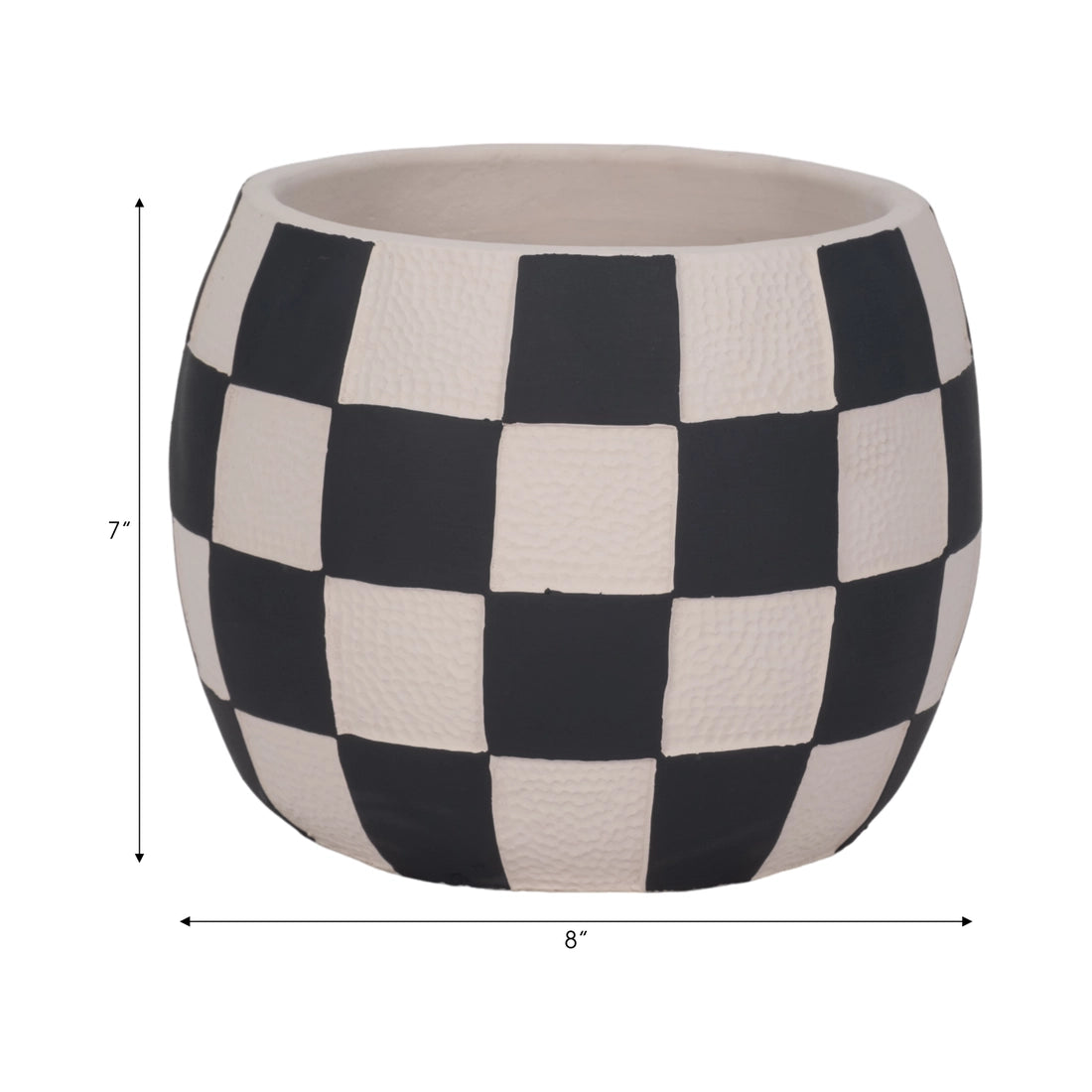 Black&White Checkerboard Planter