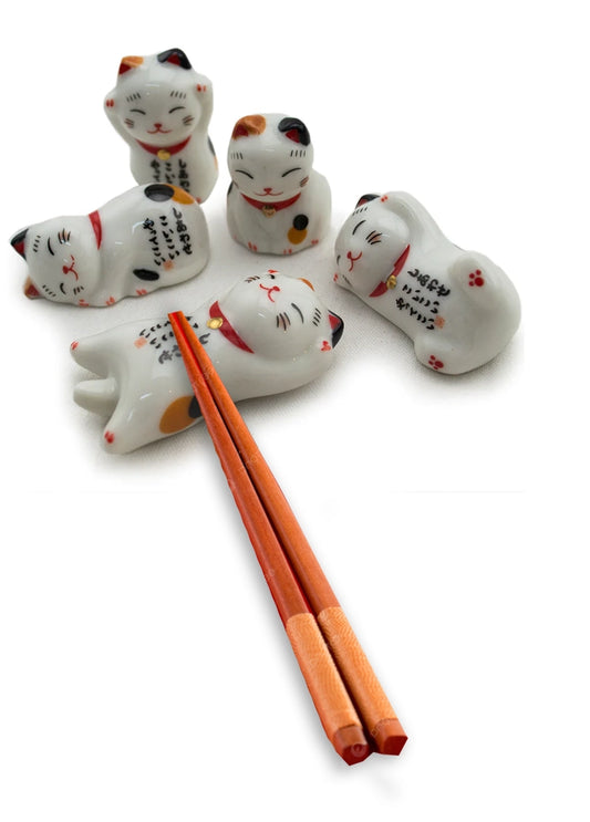 Lucky Cat Chopsticks Holder