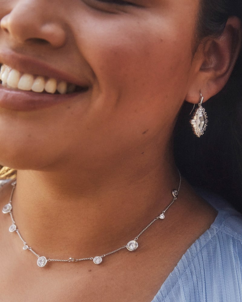 Kendra Scott Clementine Choker Necklace in Silver