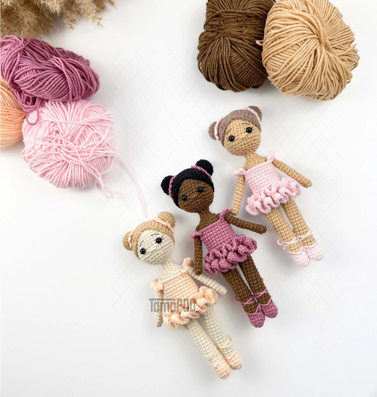 Crochet Ballerina Doll, Amigurumi Ballet Dancer, Plush Toy