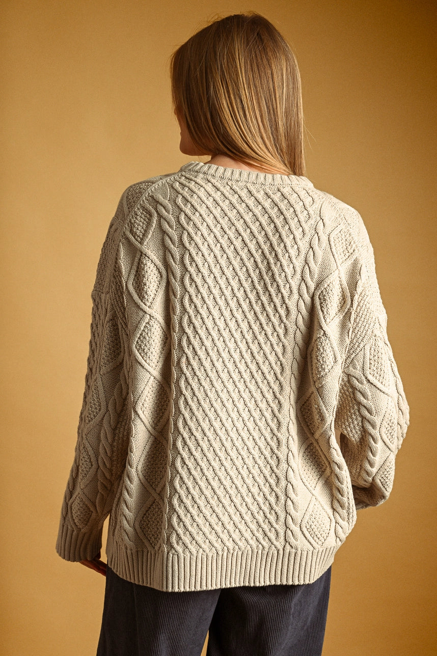 Cream Fishermans Sweater