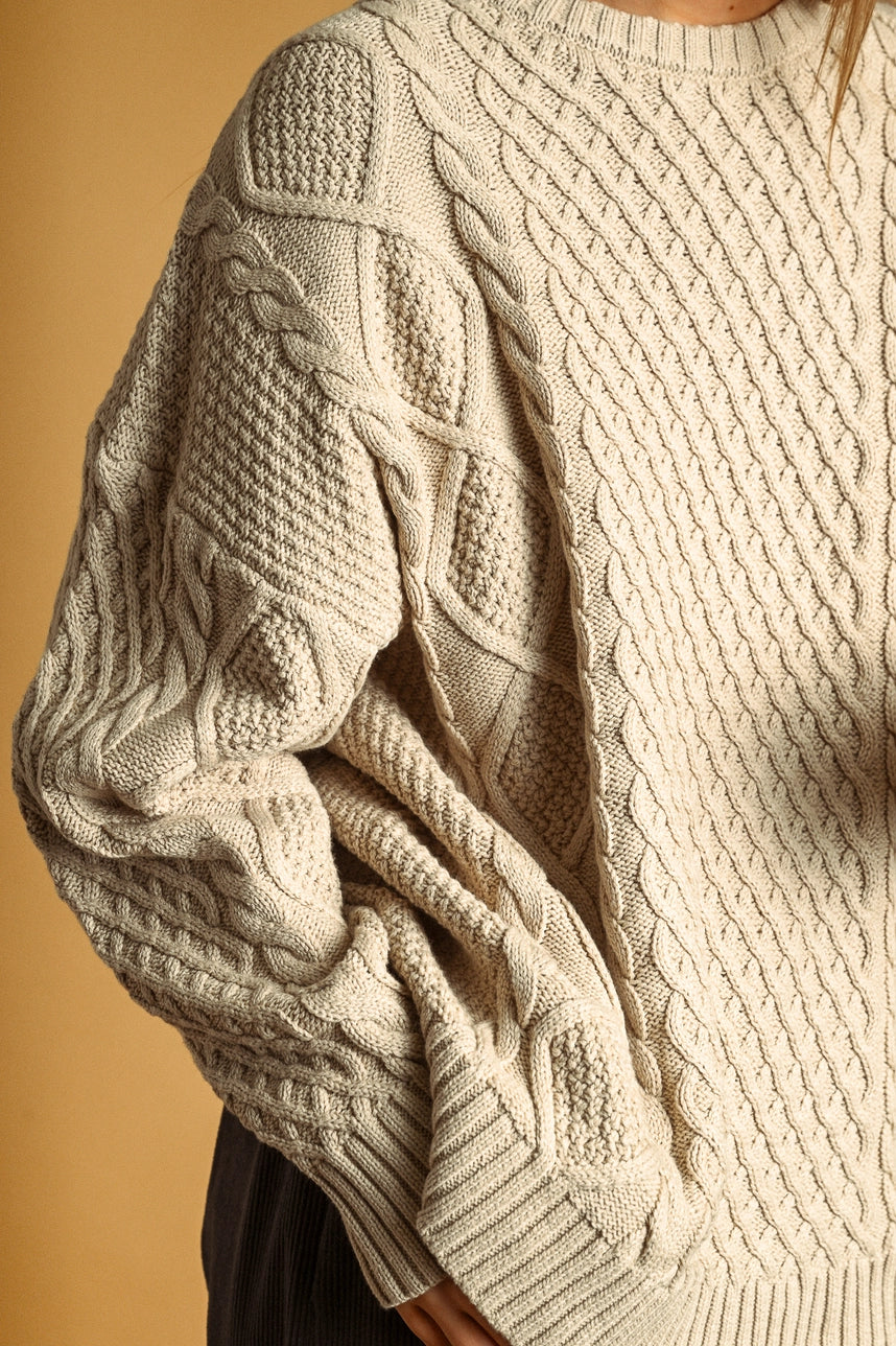 Cream Fishermans Sweater