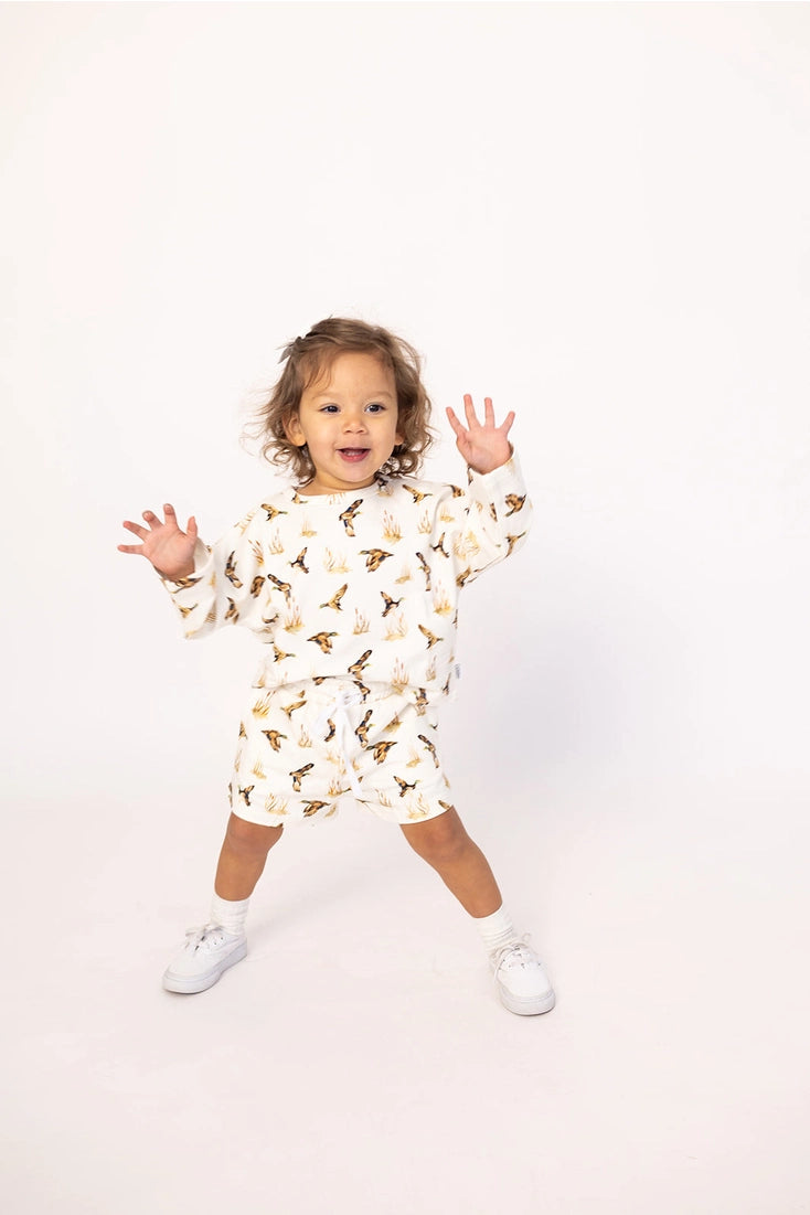 Baby Ducks Bamboo Sweatshirt Set - Top & Bottom