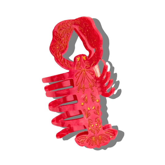 Hand-Painted Lobster Claw Hair Clip