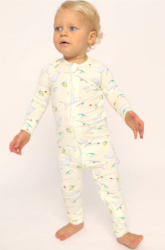 Baby Fishing Double Zipper Bamboo Sleeper