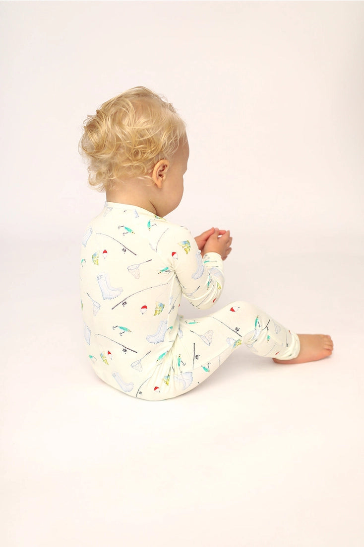 Baby Fishing Double Zipper Bamboo Sleeper