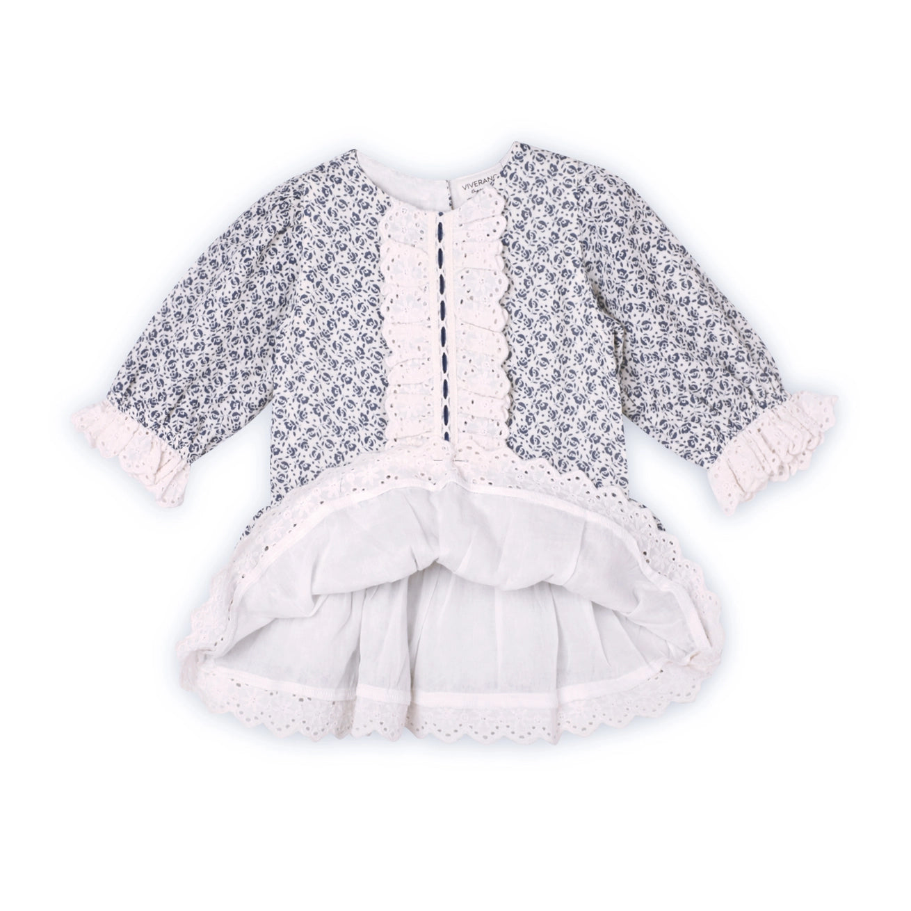 Vintage Floral & Lace Baby Bloomers Outfit Set