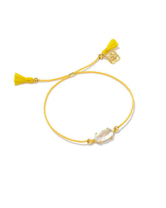 Kendra Scott Everlyne Friendship Bracelet in Gold Dichroic Glass