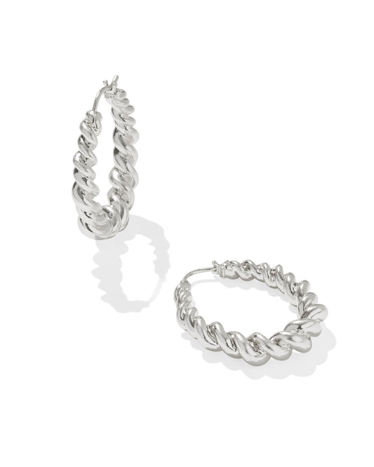 Kendra Scott Haisley Hoop Earring in Silver