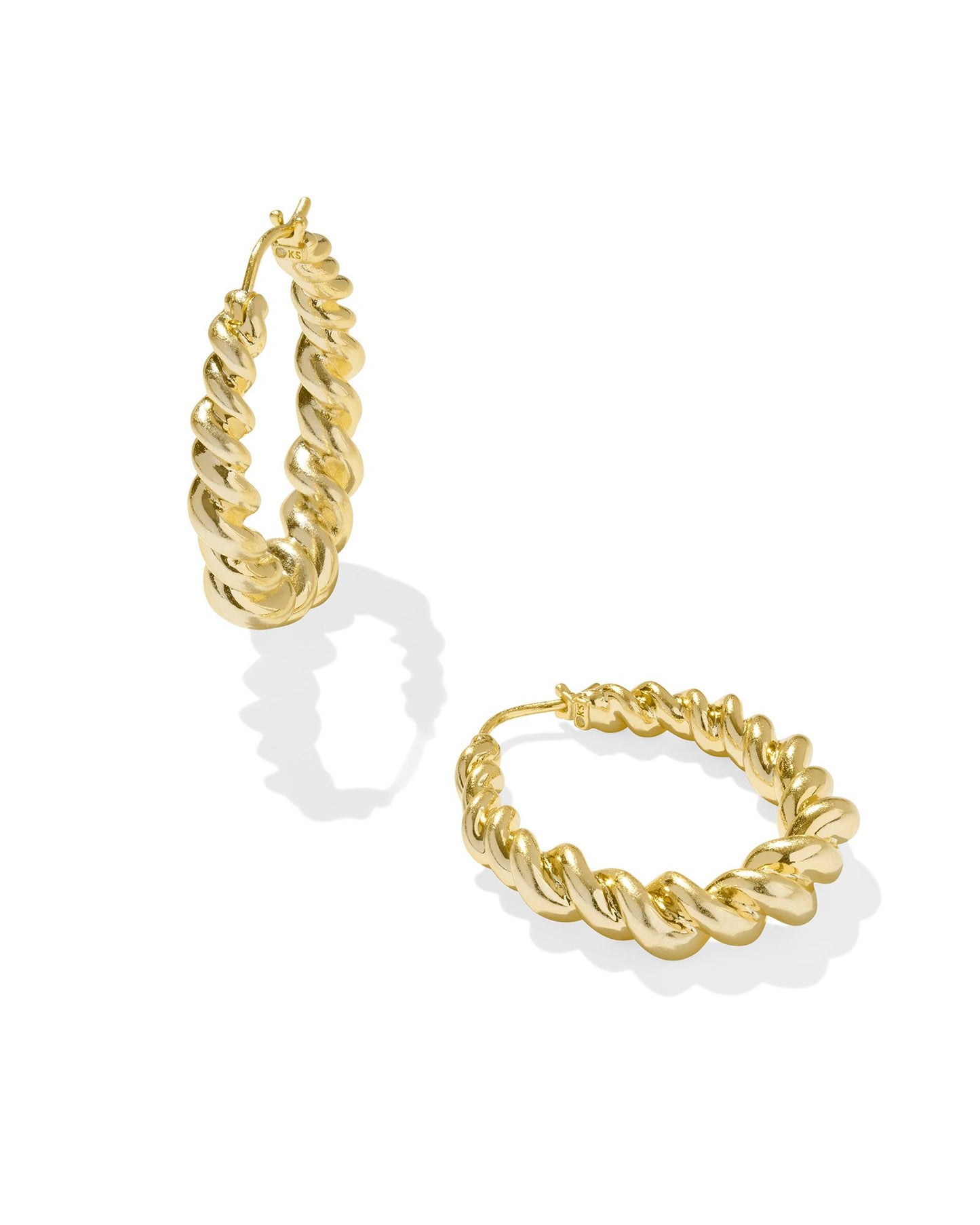 Kendra Scott Haisley Hoop Earrings in Gold