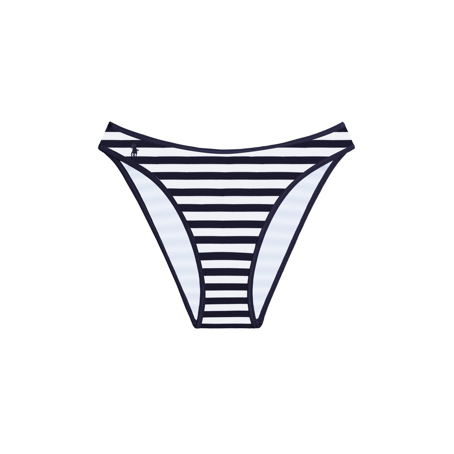Polo Ralph Lauren High Leg Scoop Bottom Navy/White
