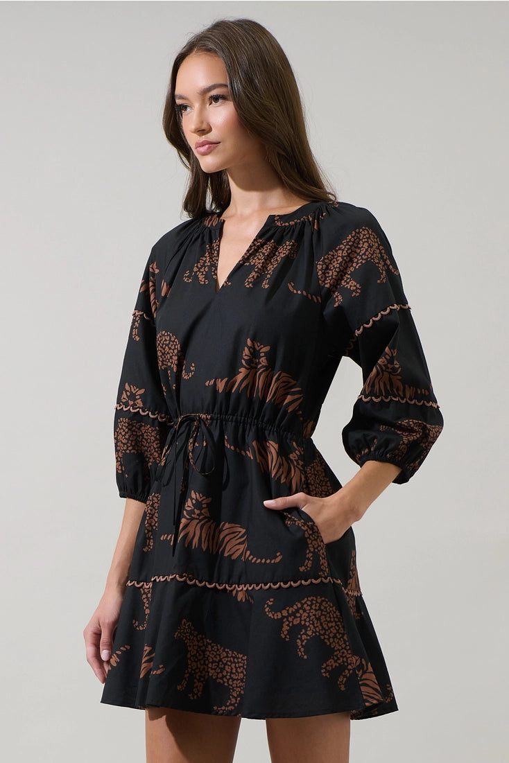 Jungle Cat Mini Dress