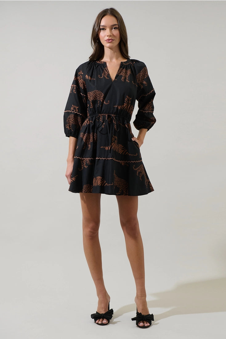 Jungle Cat Mini Dress