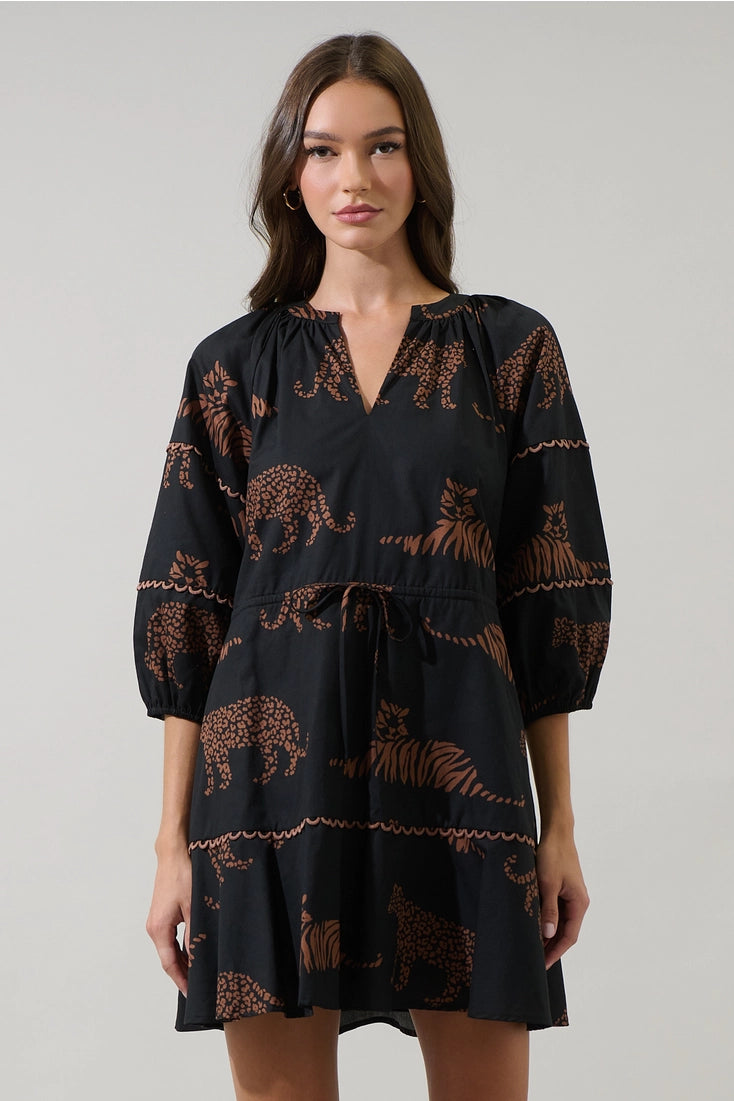 Jungle Cat Mini Dress