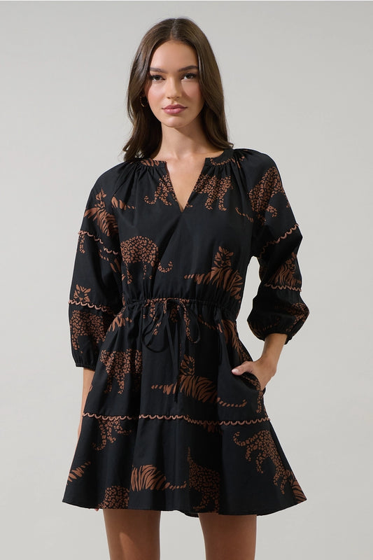Jungle Cat Mini Dress