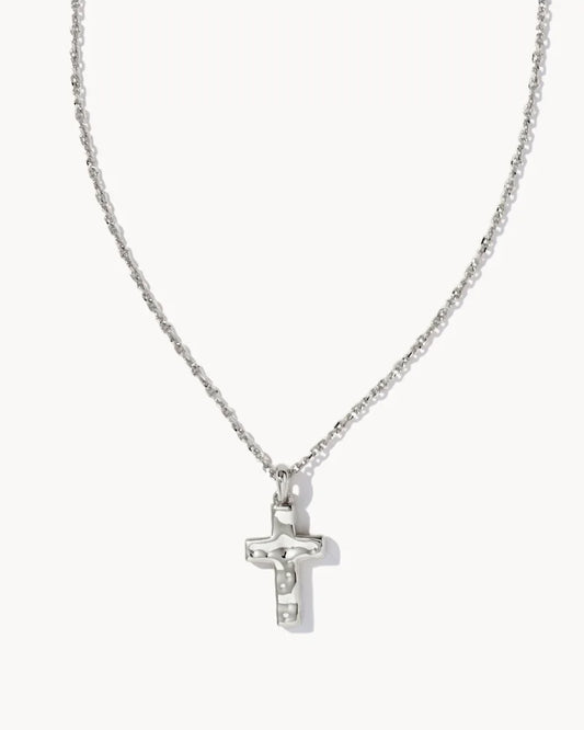 Kendra Scott Silver Cross Pendant Necklace