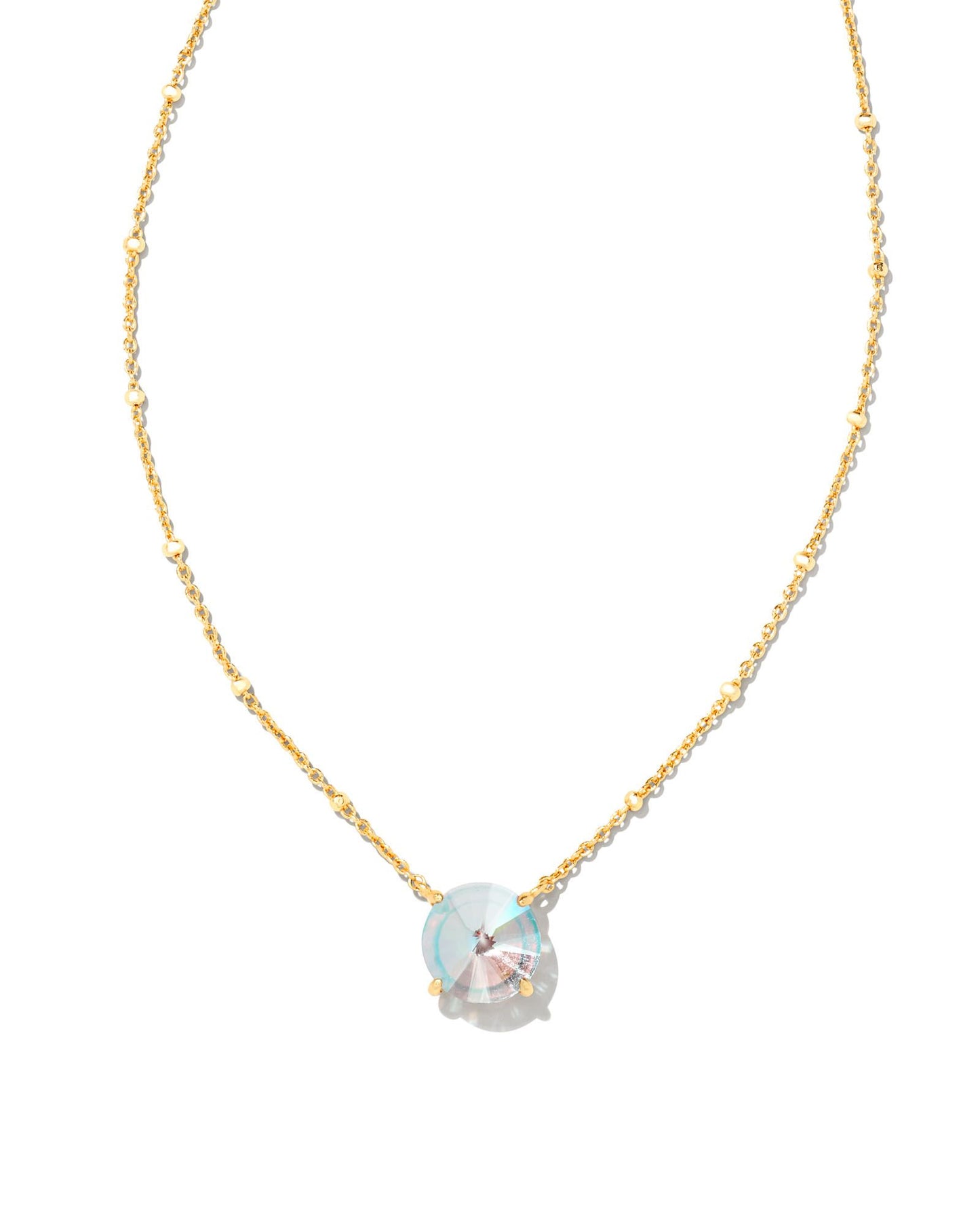 Kendra Scott Jolie Short Pendant Necklace in Dichroic Glass