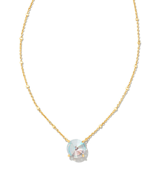 Kendra Scott Jolie Short Pendant Necklace in Dichroic Glass