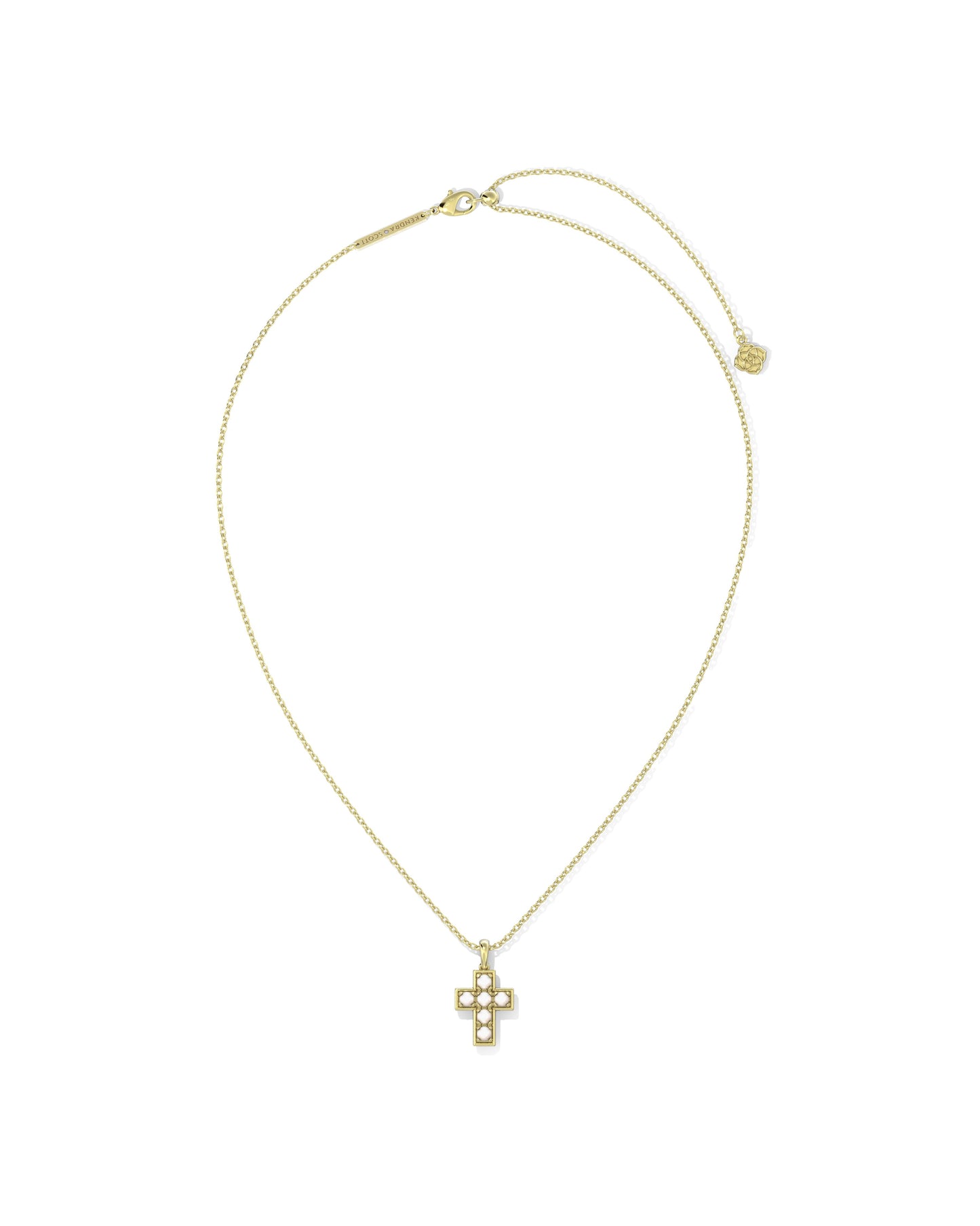 Kendra Scott  Pearl Cross Short Pendant Necklace