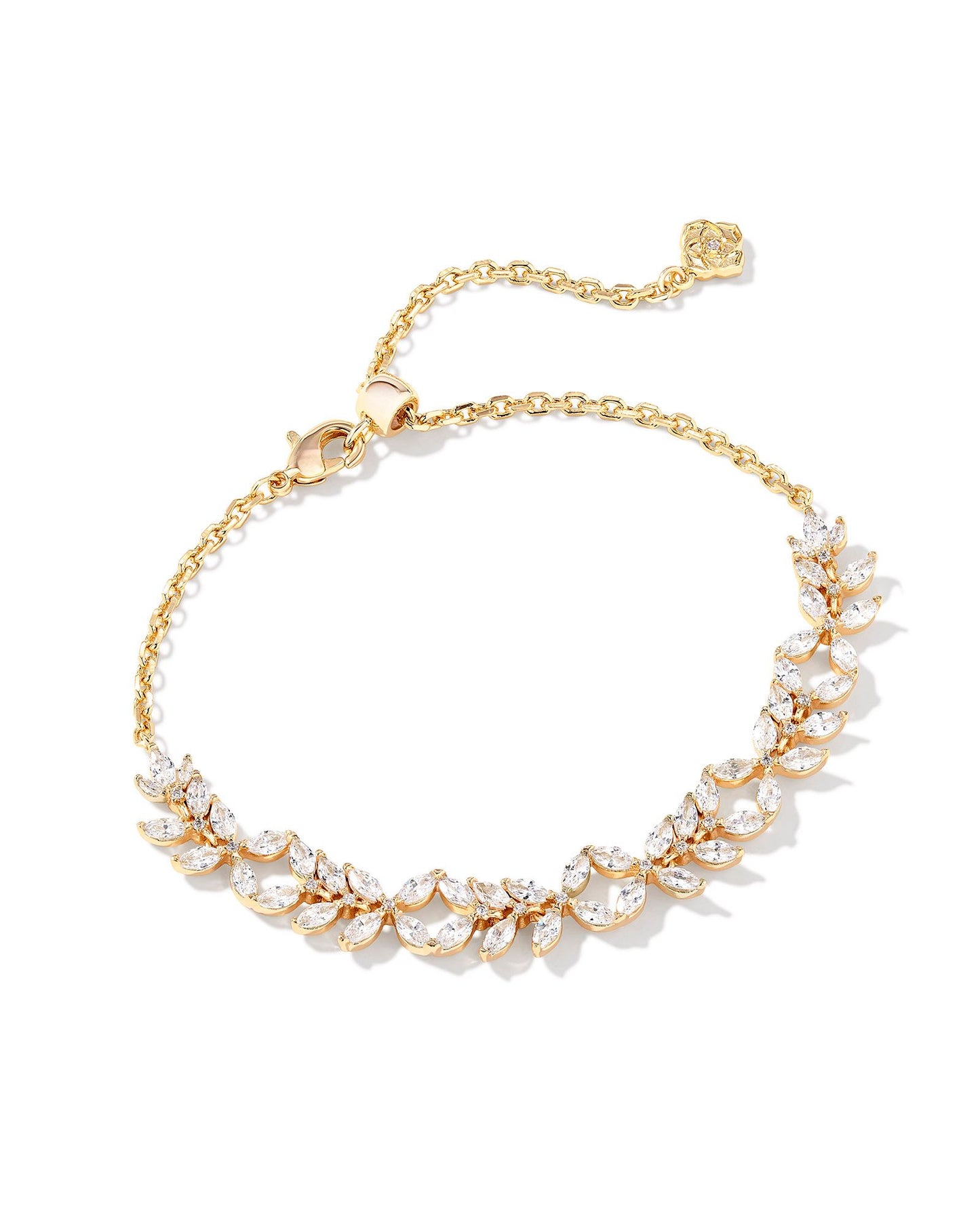 Kendra Scott Rosalie Tennos Bracelet in White Crystal