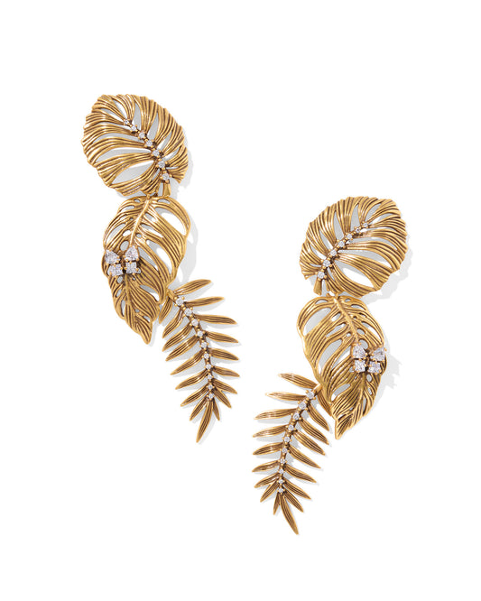 Kendra Scott Vintage Gold Kayla Statement Earring