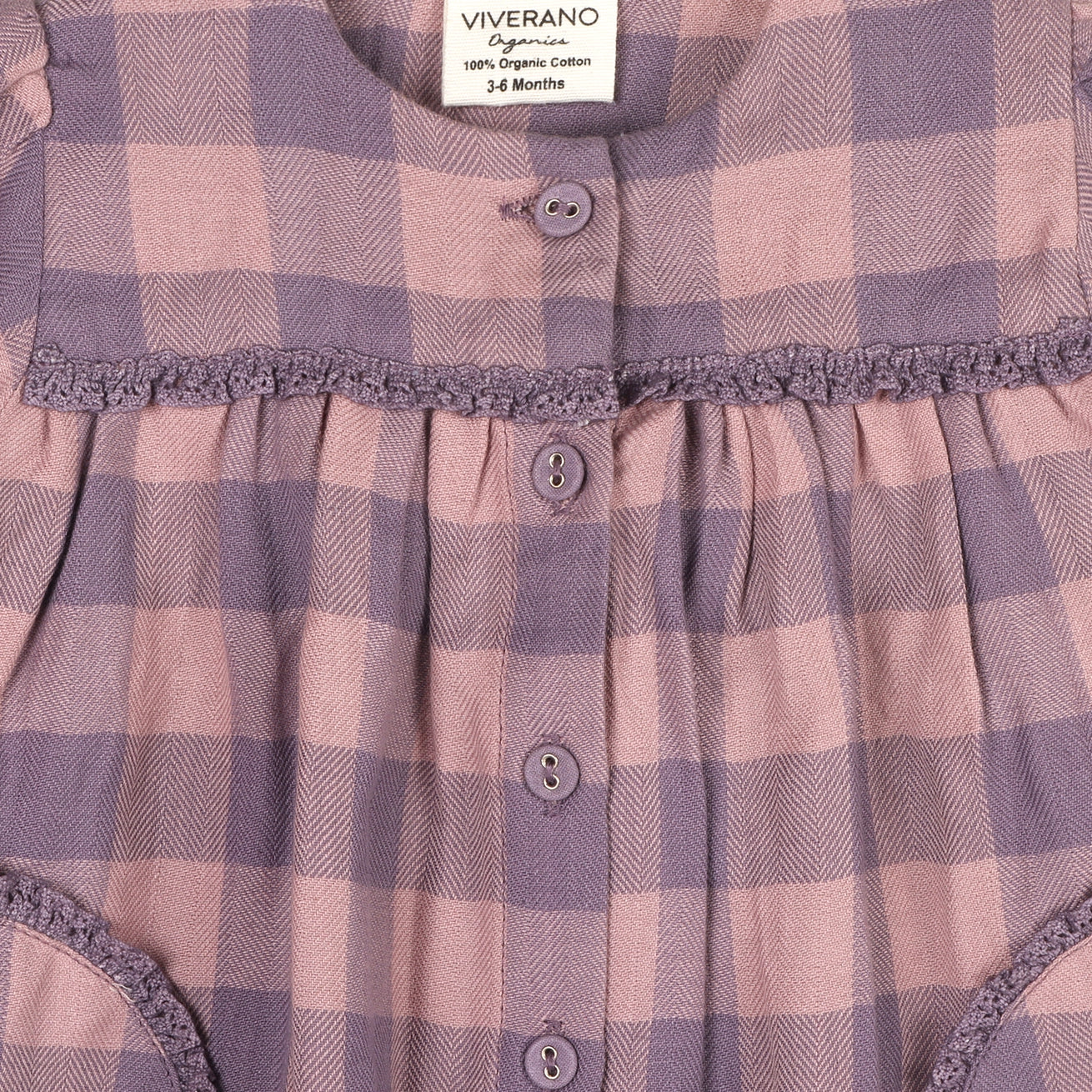 Lace Gingham Baby Dress & Bloomer Set