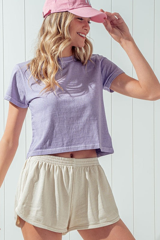 Lavender Crop Top