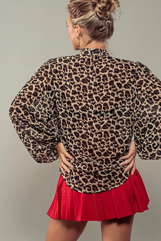 Leopard Print Blouse