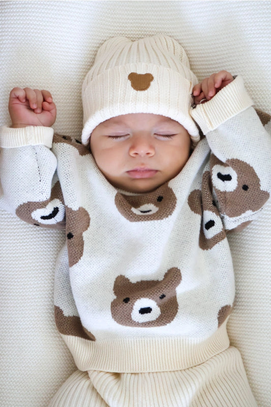 Little Bear Jacquard Sweater