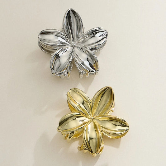 Metal Flower Claw Clip