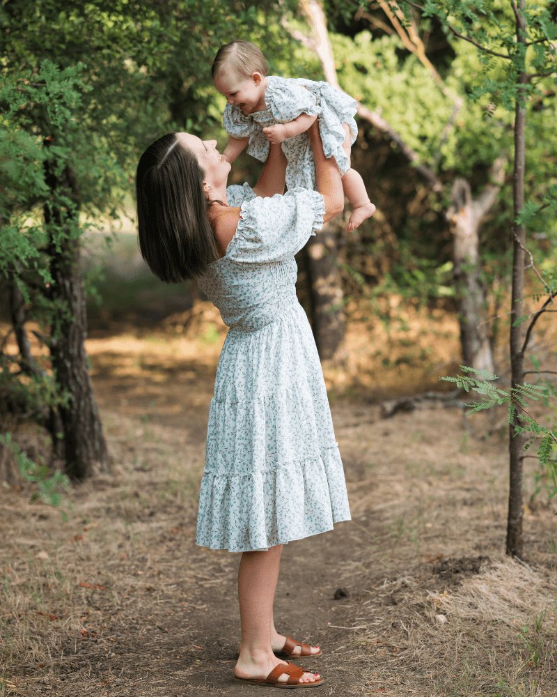 Mommy and Me Floral Sage Katherine Dress