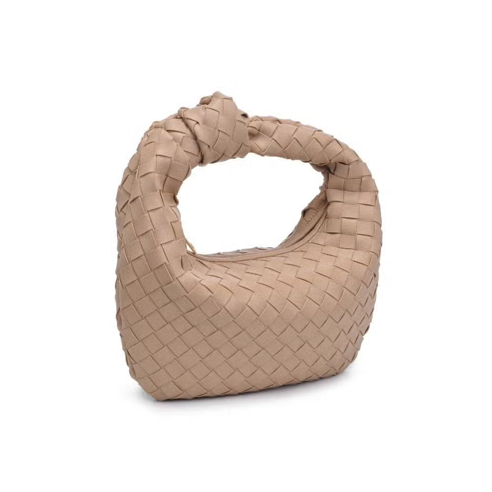 Natural Tracy Woven Clutch