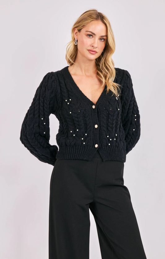 Pearl Embellished Cardigan