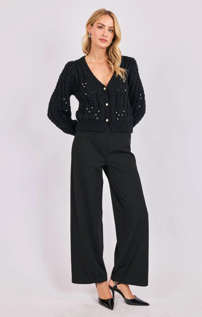 Pearl Embellished Cardigan