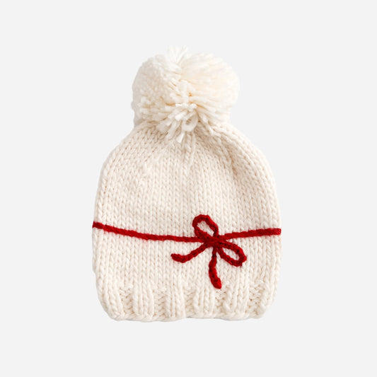 Present Hat Cream and  Red