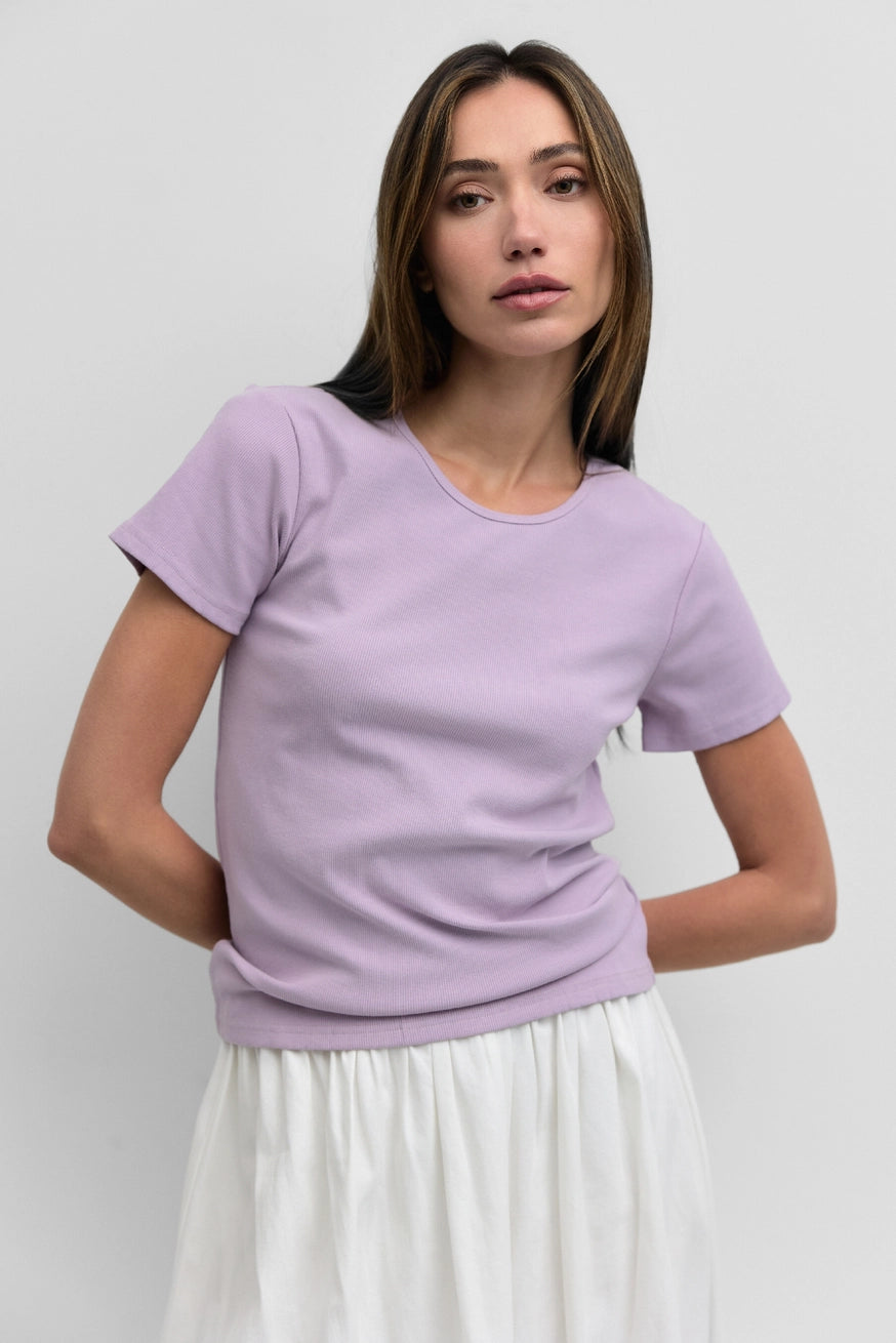 Basic Waist Length T-Shirt