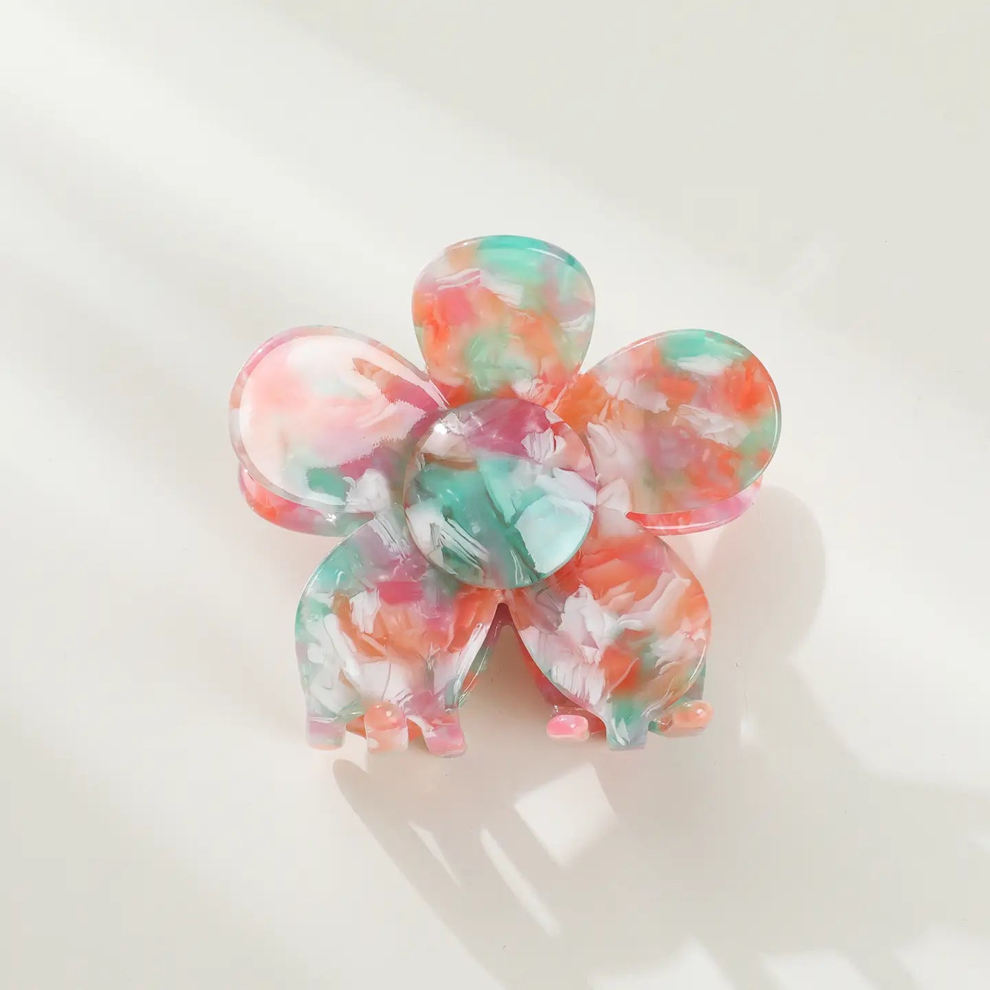 Jasmine  Multicolor Medium Flower Eco-Friendly Claw Clip