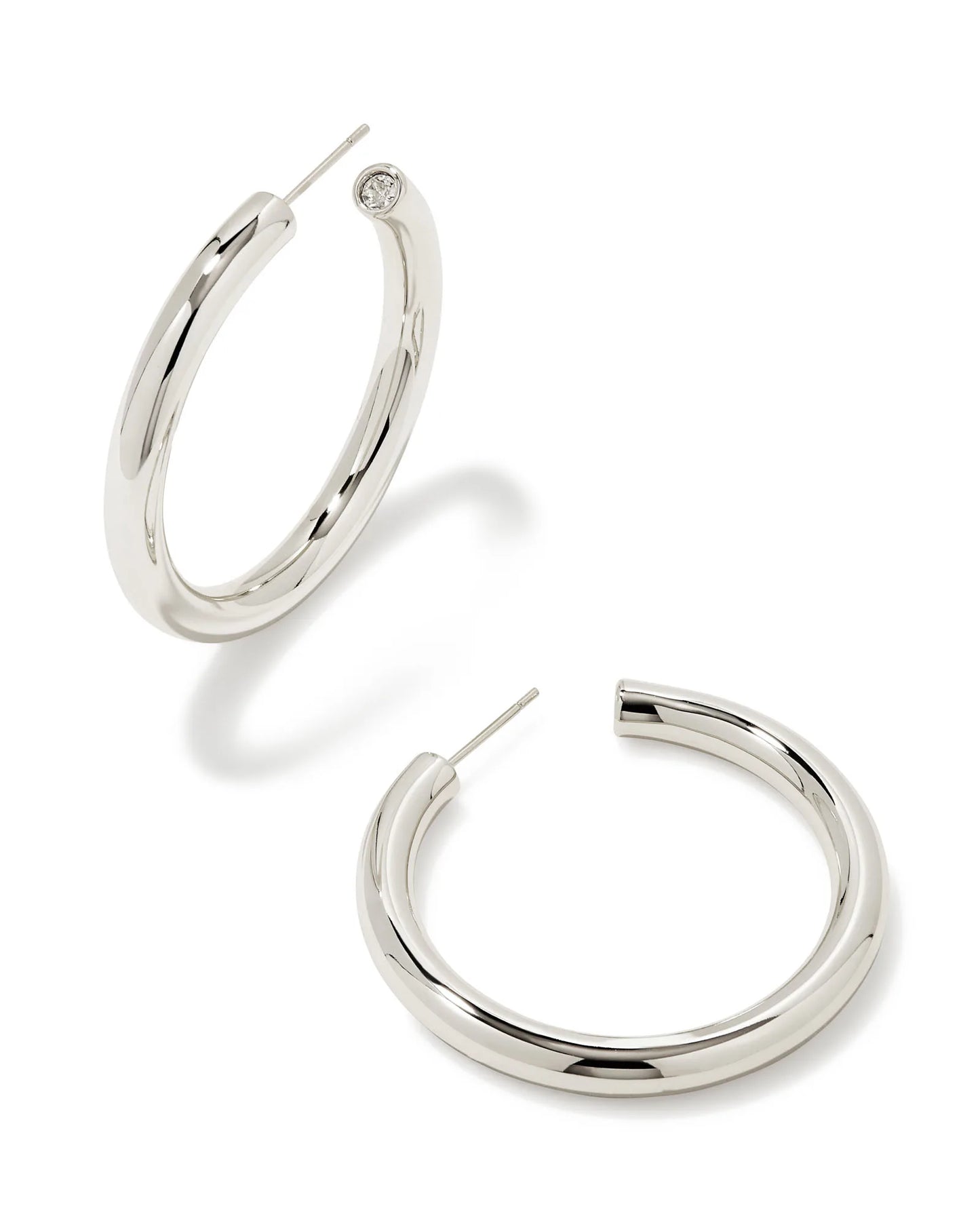 Kendra Scott Colette Large Hoop Earrings in Silver