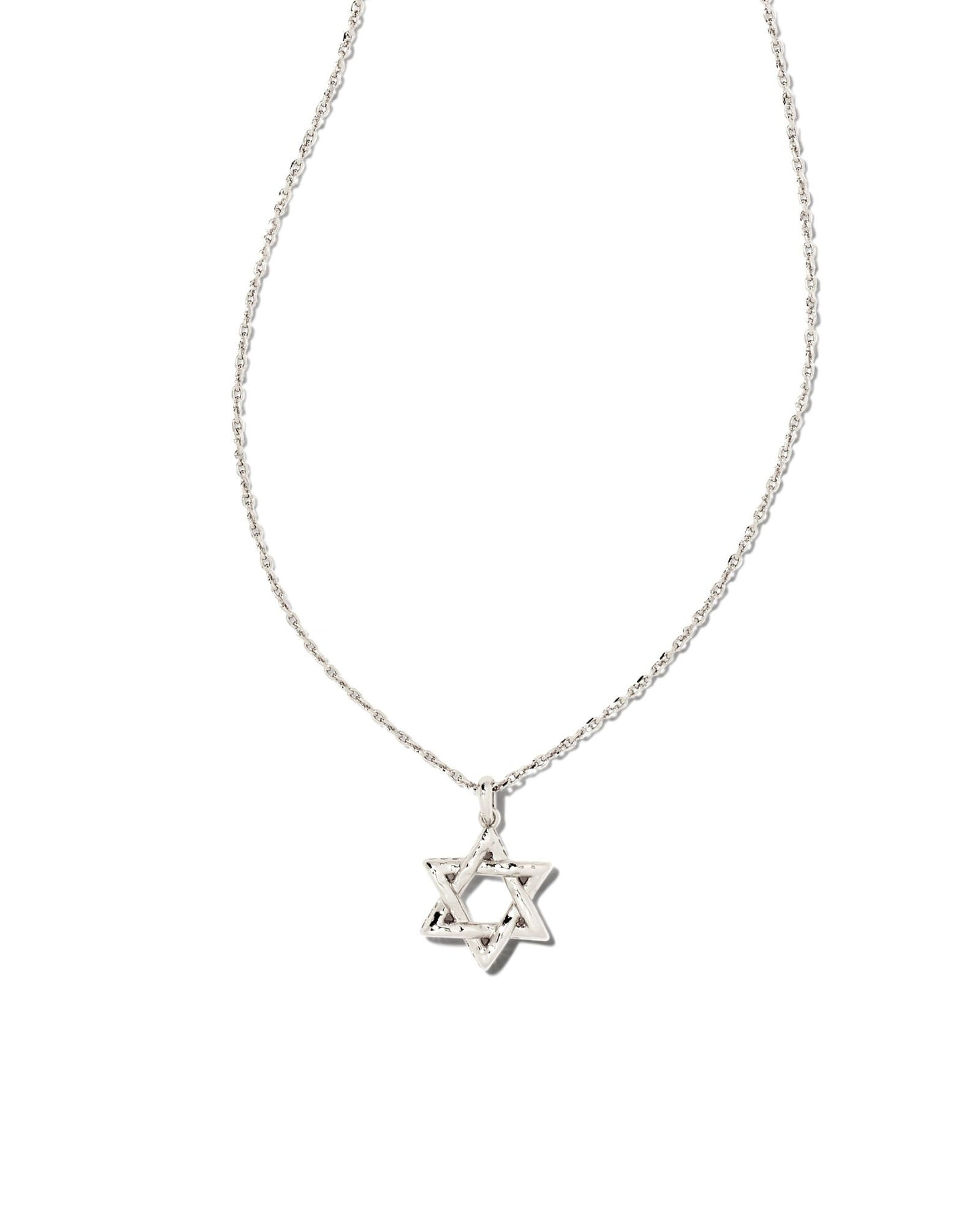 Kendra Scott Star of David Pendant Necklace in Silver