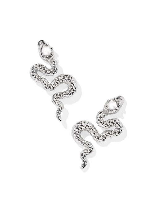 Kendra Scott Lyle Snake Stud Earring in Silver