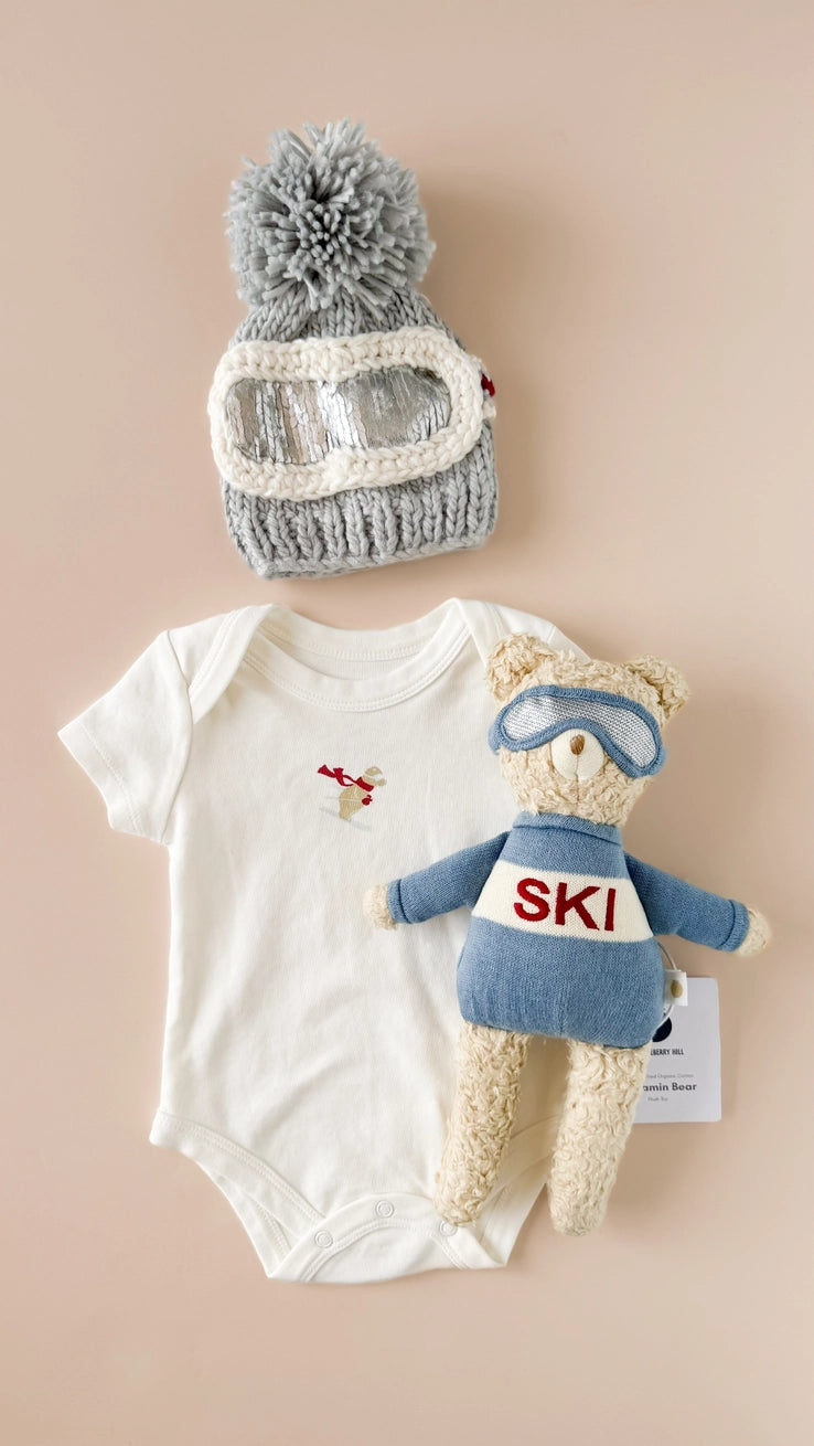 Ski Bear Baby Onesie