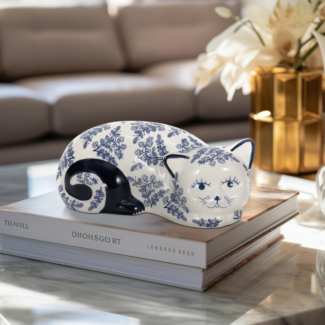 Chinoiserie Sleeping Cat