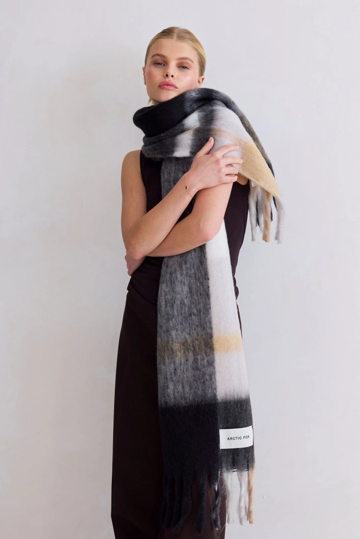 Icelandic Black & Brown Scarf