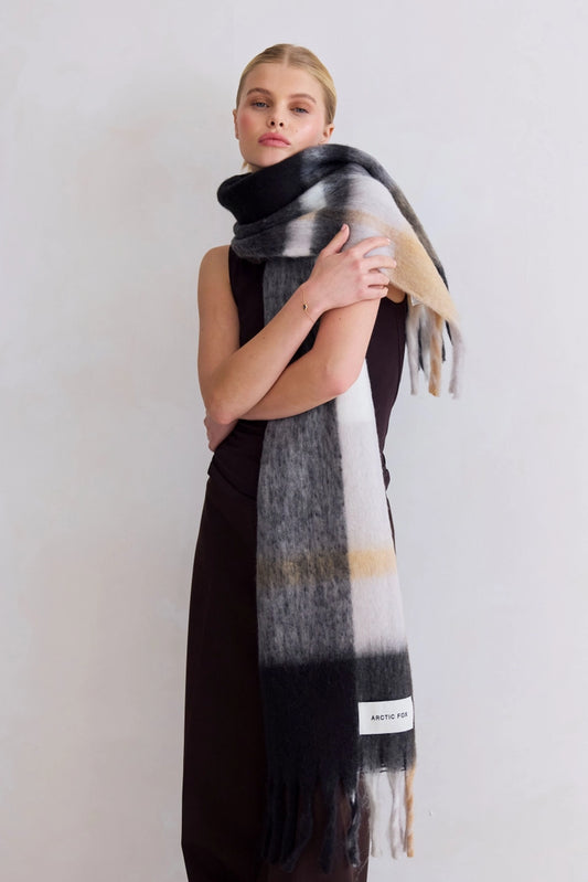 Icelandic Black & Brown Scarf