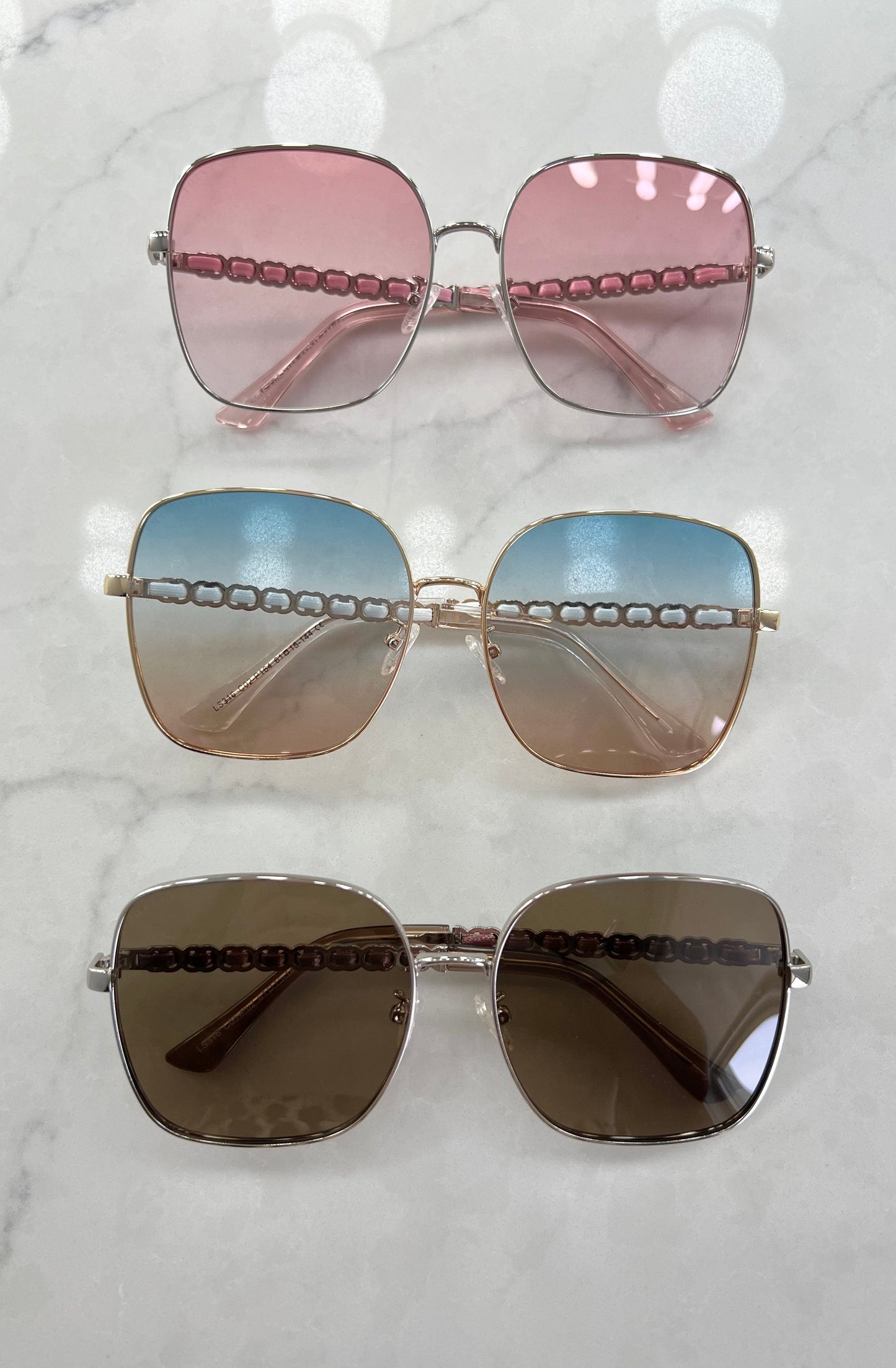 Sophia Sunglasses in Pink, Brown or Blue Gradient